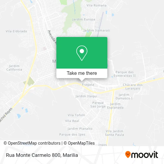Rua Monte Carmelo 800 map