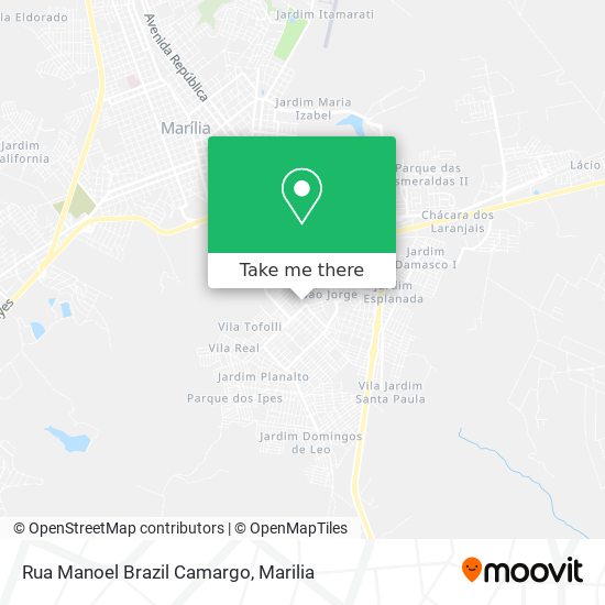 Rua Manoel Brazil Camargo map