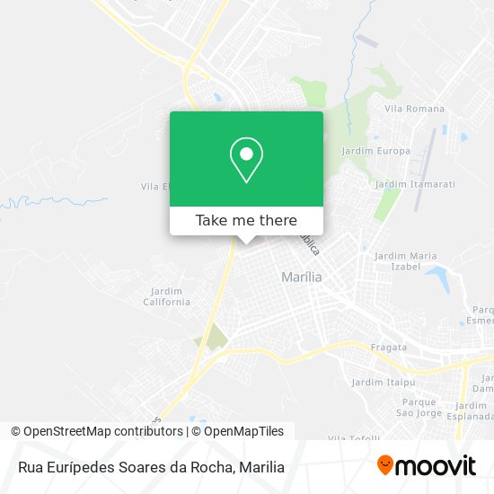 Mapa Rua Eurípedes Soares da Rocha
