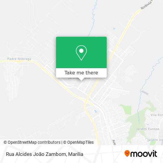Rua Alcides João Zambom map