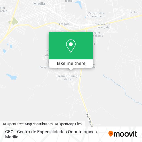 Mapa CEO - Centro de Especialidades Odontológicas
