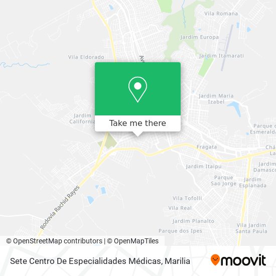 Sete Centro De Especialidades Médicas map