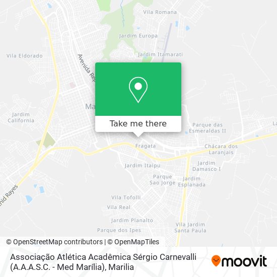 Associação Atlética Acadêmica Sérgio Carnevalli (A.A.A.S.C. - Med Marília) map