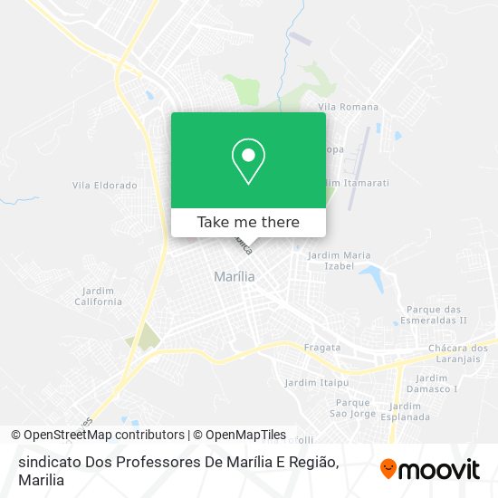 sindicato Dos Professores De Marília E Região map