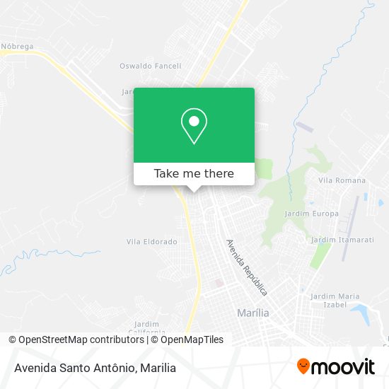 Mapa Avenida Santo Antônio