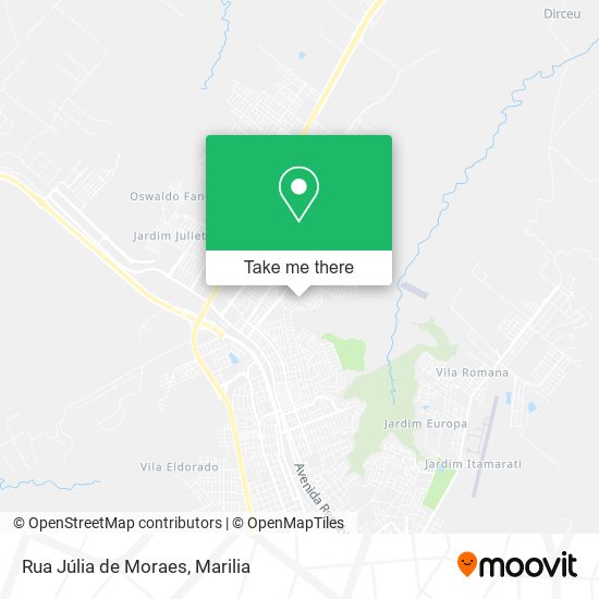 Mapa Rua Júlia de Moraes