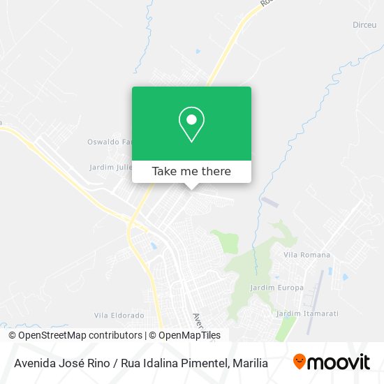 Avenida José Rino / Rua Idalina Pimentel map