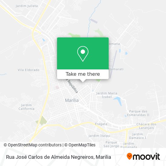 Rua José Carlos de Almeida Negreiros map