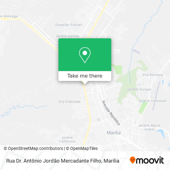 Rua Dr. Antônio Jordão Mercadante Filho map