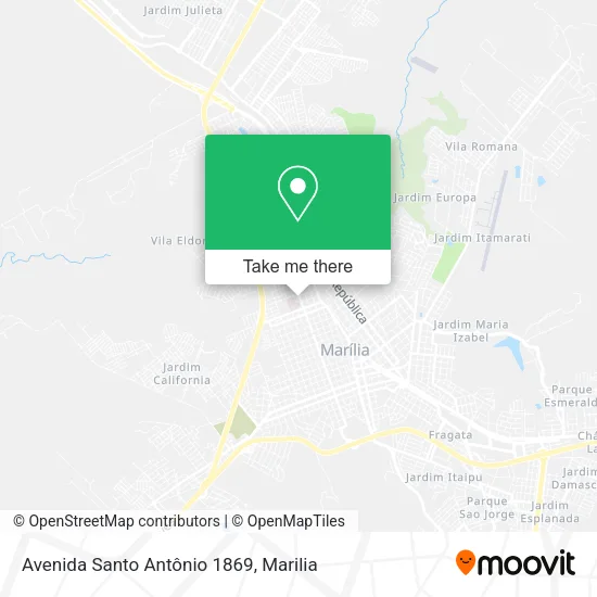 Avenida Santo Antônio 1869 map
