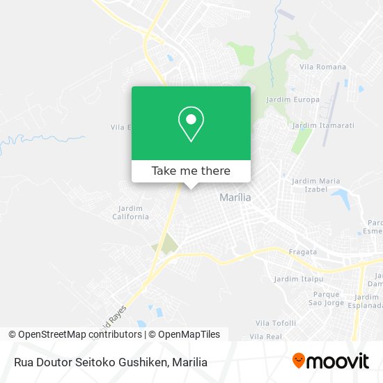 Mapa Rua Doutor Seitoko Gushiken