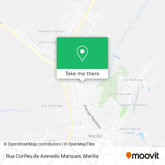 Rua Corifeu de Azevedo Marques map