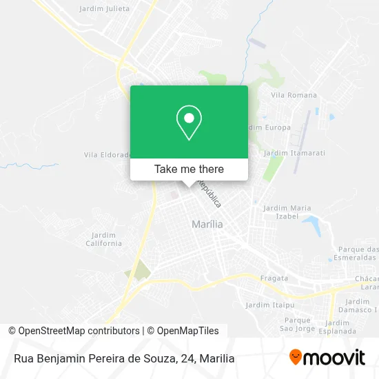 Rua Benjamin Pereira de Souza, 24 map