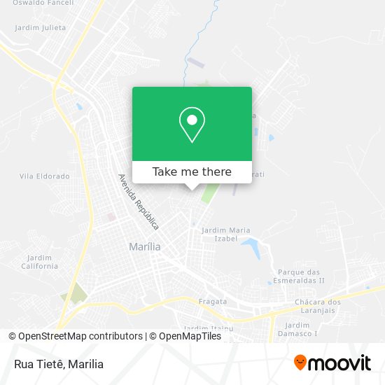 Mapa Rua Tietê