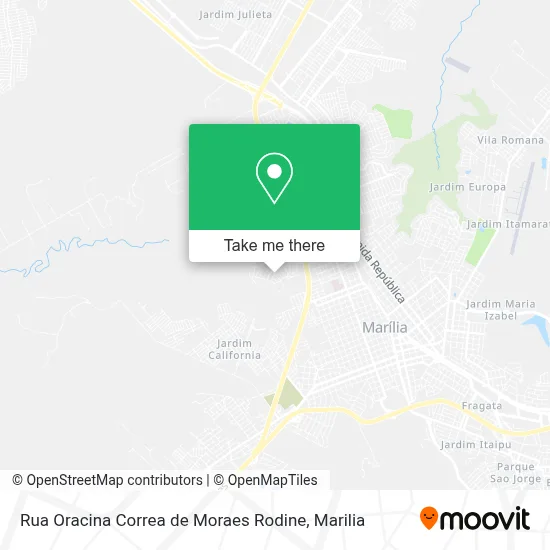 Rua Oracina Correa de Moraes Rodine map