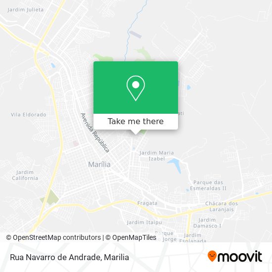 Mapa Rua Navarro de Andrade