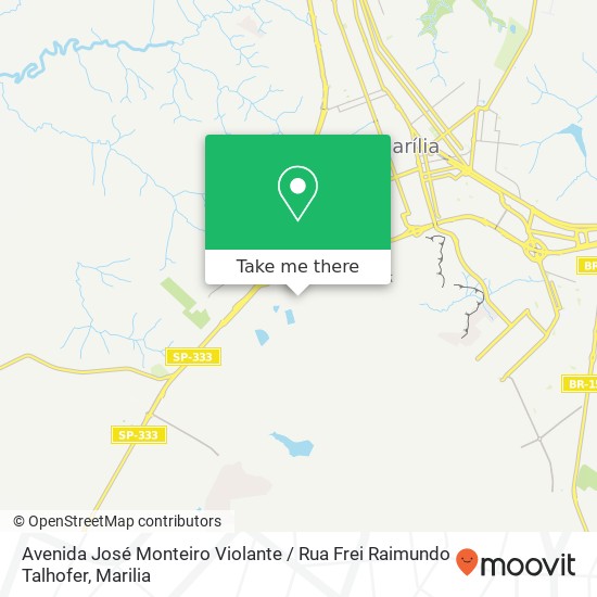 Avenida José Monteiro Violante / Rua Frei Raimundo Talhofer map