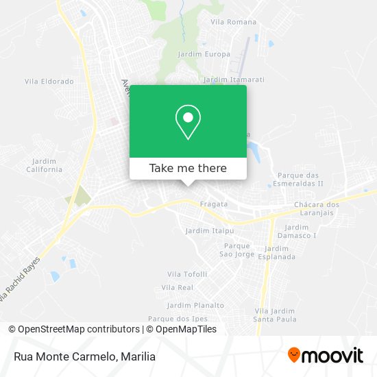 Rua Monte Carmelo map