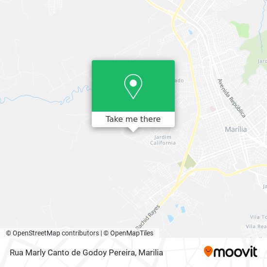 Mapa Rua Marly Canto de Godoy Pereira