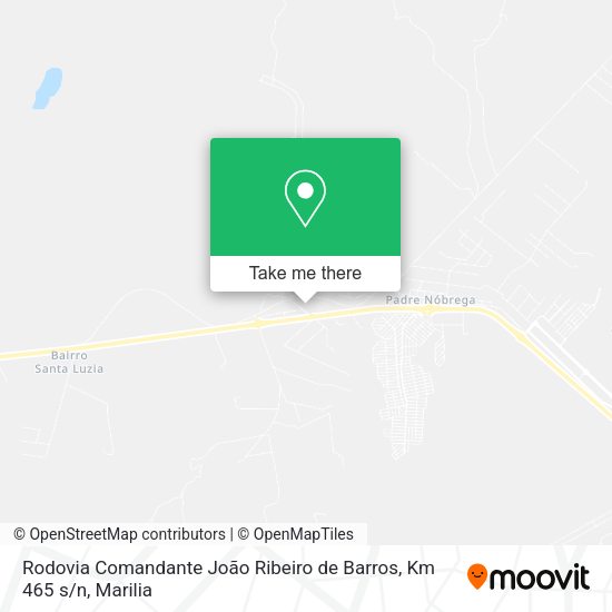 Rodovia Comandante João Ribeiro de Barros, Km 465 s / n map