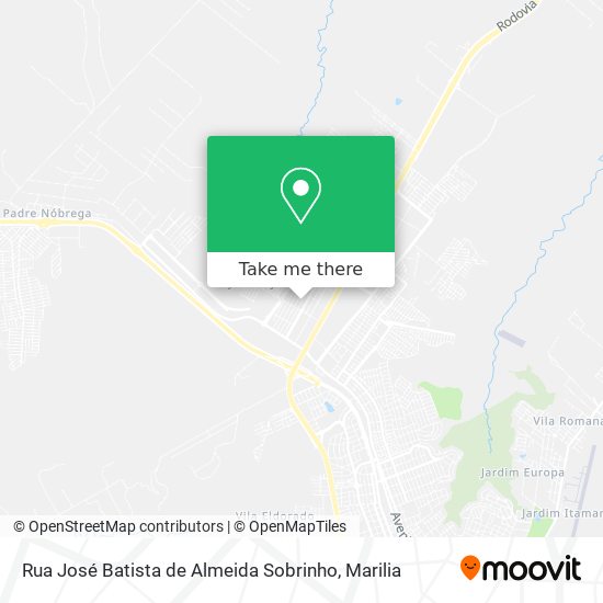 Mapa Rua José Batista de Almeida Sobrinho