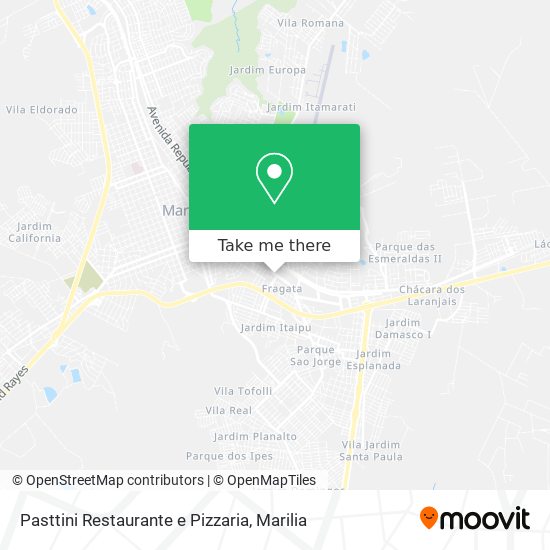 Pasttini Restaurante e Pizzaria map