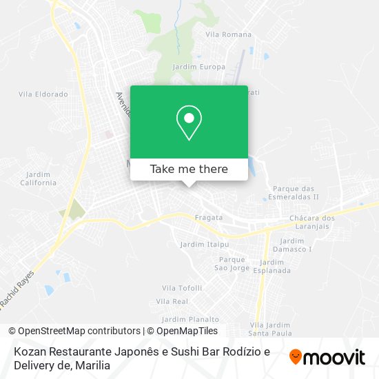 Kozan Restaurante Japonês e Sushi Bar Rodízio e Delivery de map