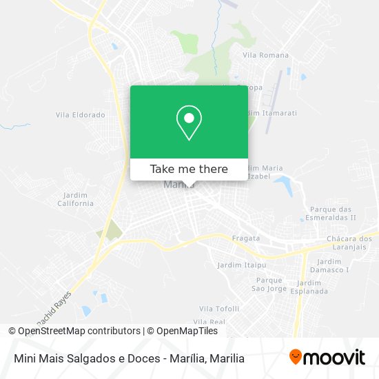 Mini Mais Salgados e Doces - Marília map