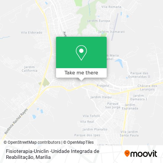 Fisioterapia-Uniclin -Unidade Integrada de Reabilitação map