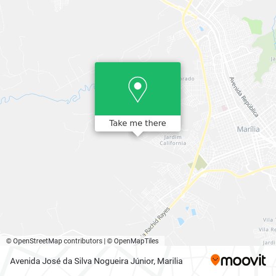 Mapa Avenida José da Silva Nogueira Júnior