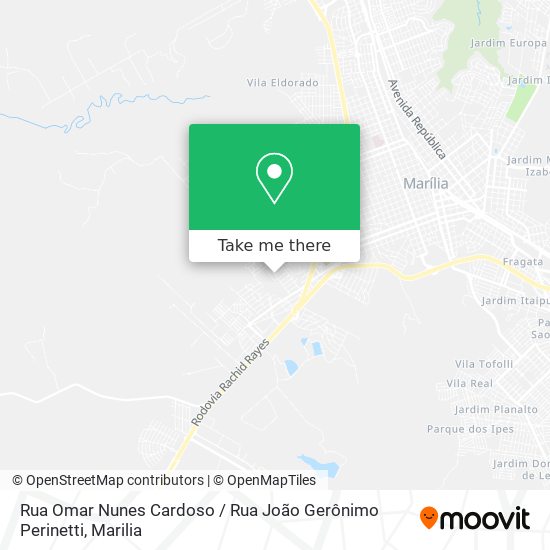 Rua Omar Nunes Cardoso / Rua João Gerônimo Perinetti map