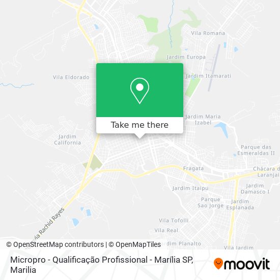 Micropro - Qualificação Profissional - Marília SP map