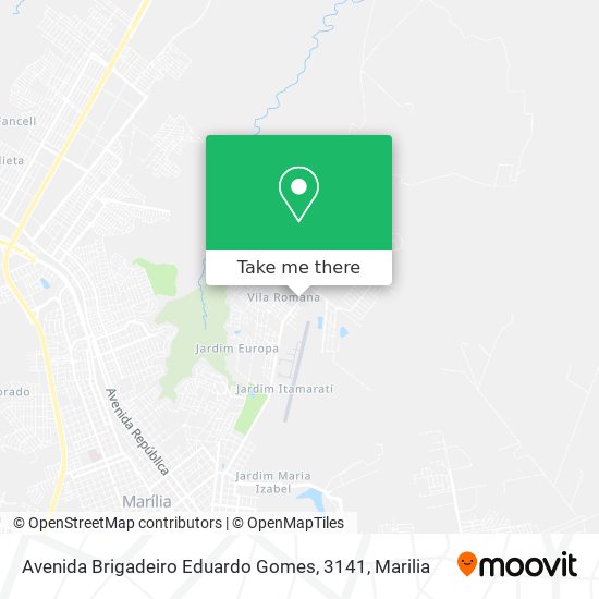 Mapa Avenida Brigadeiro Eduardo Gomes, 3141