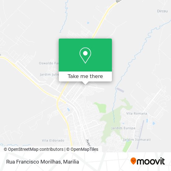 Mapa Rua Francisco Morilhas