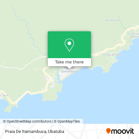 Praia De Itamambuca map