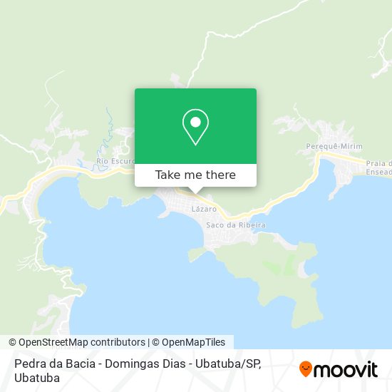 Pedra da Bacia - Domingas Dias - Ubatuba / SP map