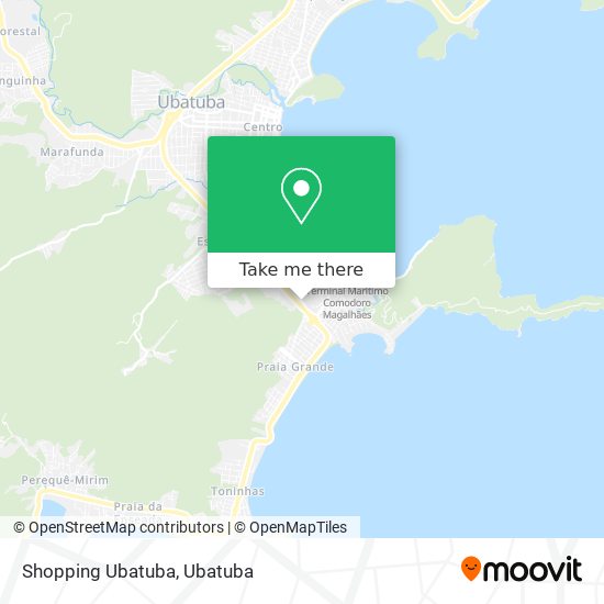 Mapa Shopping Ubatuba