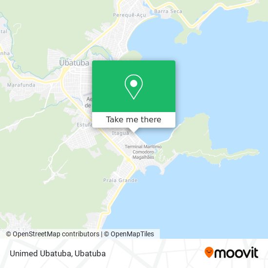 Unimed Ubatuba map