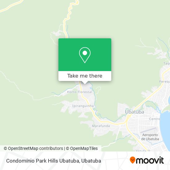 Mapa Condomínio Park Hills Ubatuba