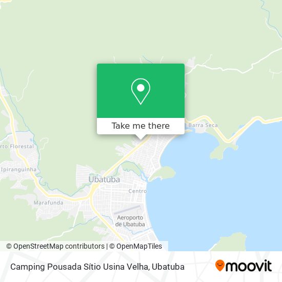 Mapa Camping Pousada Sítio Usina Velha