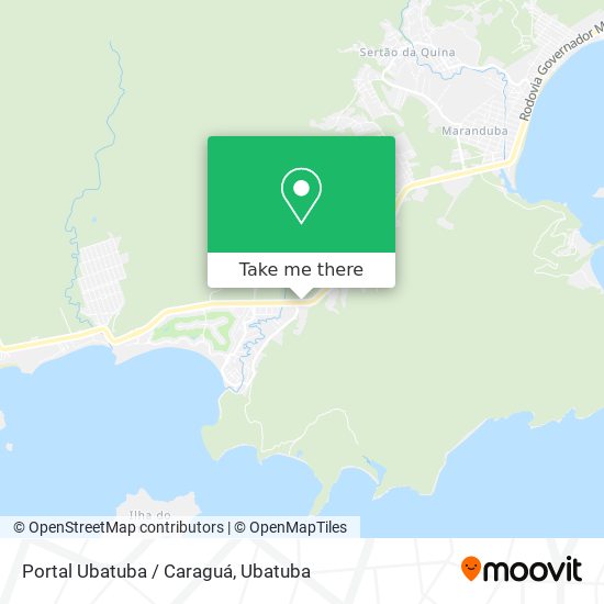 Mapa Portal Ubatuba / Caraguá