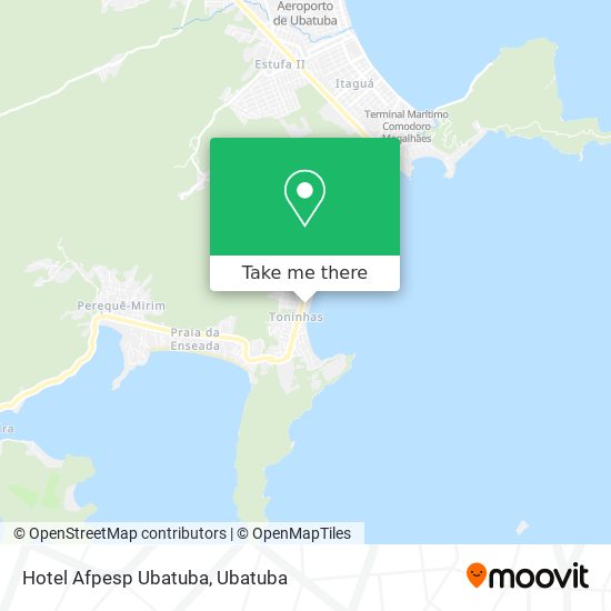 Hotel Afpesp Ubatuba map