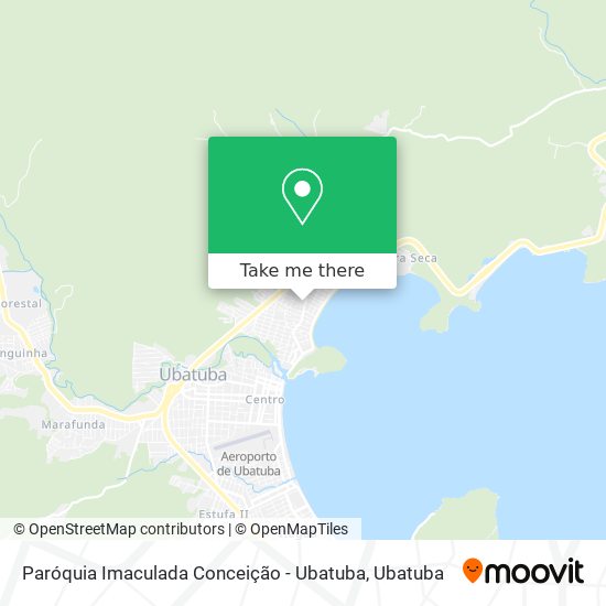 Mapa Paróquia Imaculada Conceição - Ubatuba