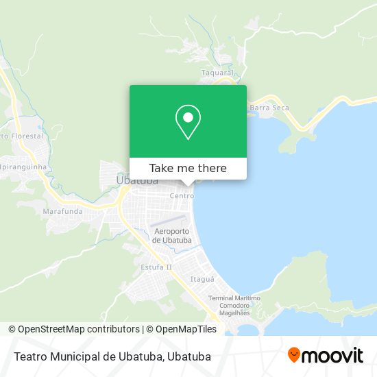 Mapa Teatro Municipal de Ubatuba