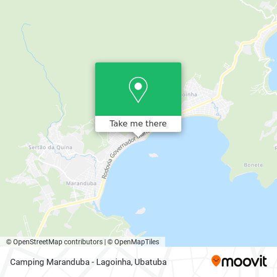 Mapa Camping Maranduba - Lagoinha