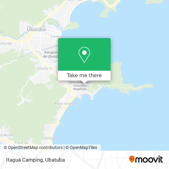 Itaguá Camping map