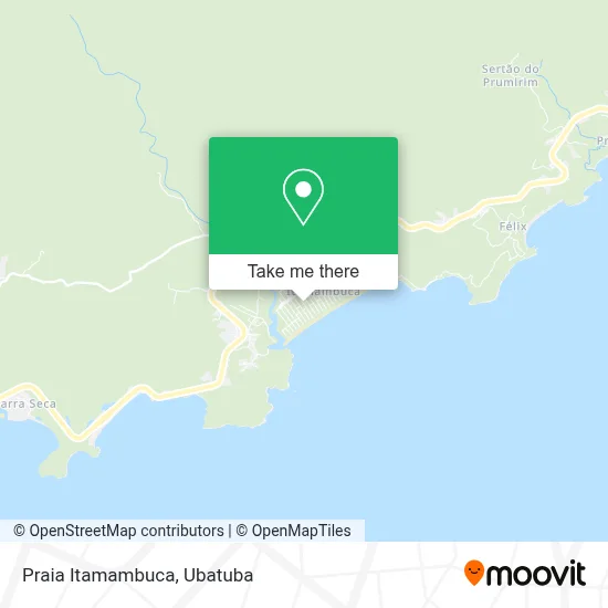 Praia Itamambuca map