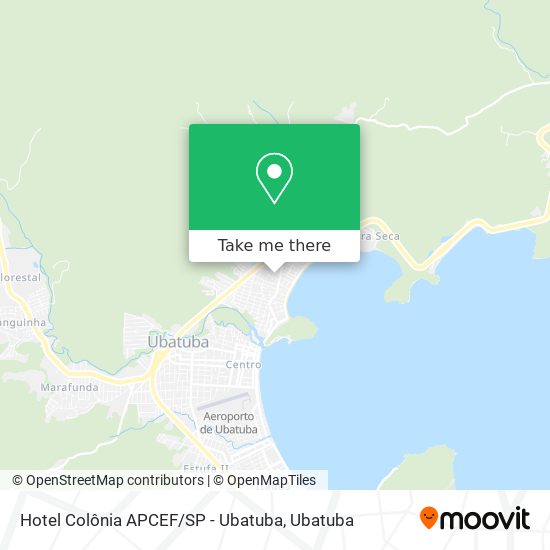 Hotel Colônia APCEF / SP - Ubatuba map