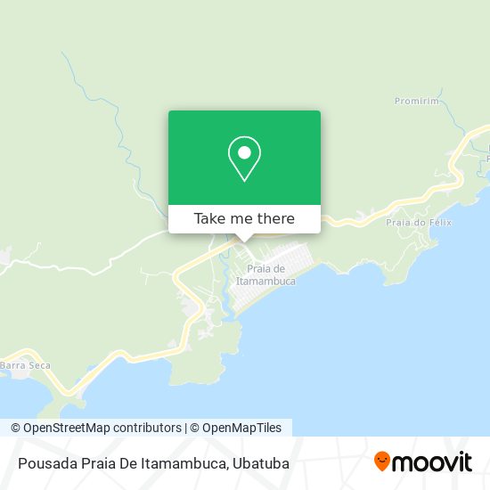 Mapa Pousada Praia De Itamambuca