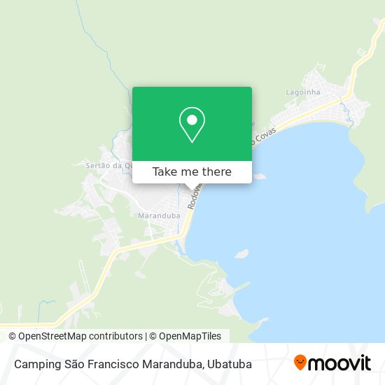 Camping São Francisco Maranduba map